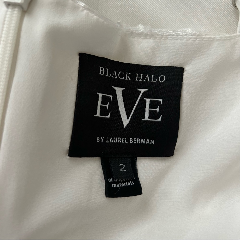BLACK HALO Evening White Salem Sleeveless Cowl Neck Formal Jumpsuit Size… - Picture 10 of 11